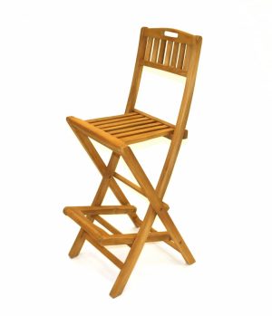 Teak Bar Stool Hire - Events Exhibitions, Garden Parties - BE Event Furniture Hire