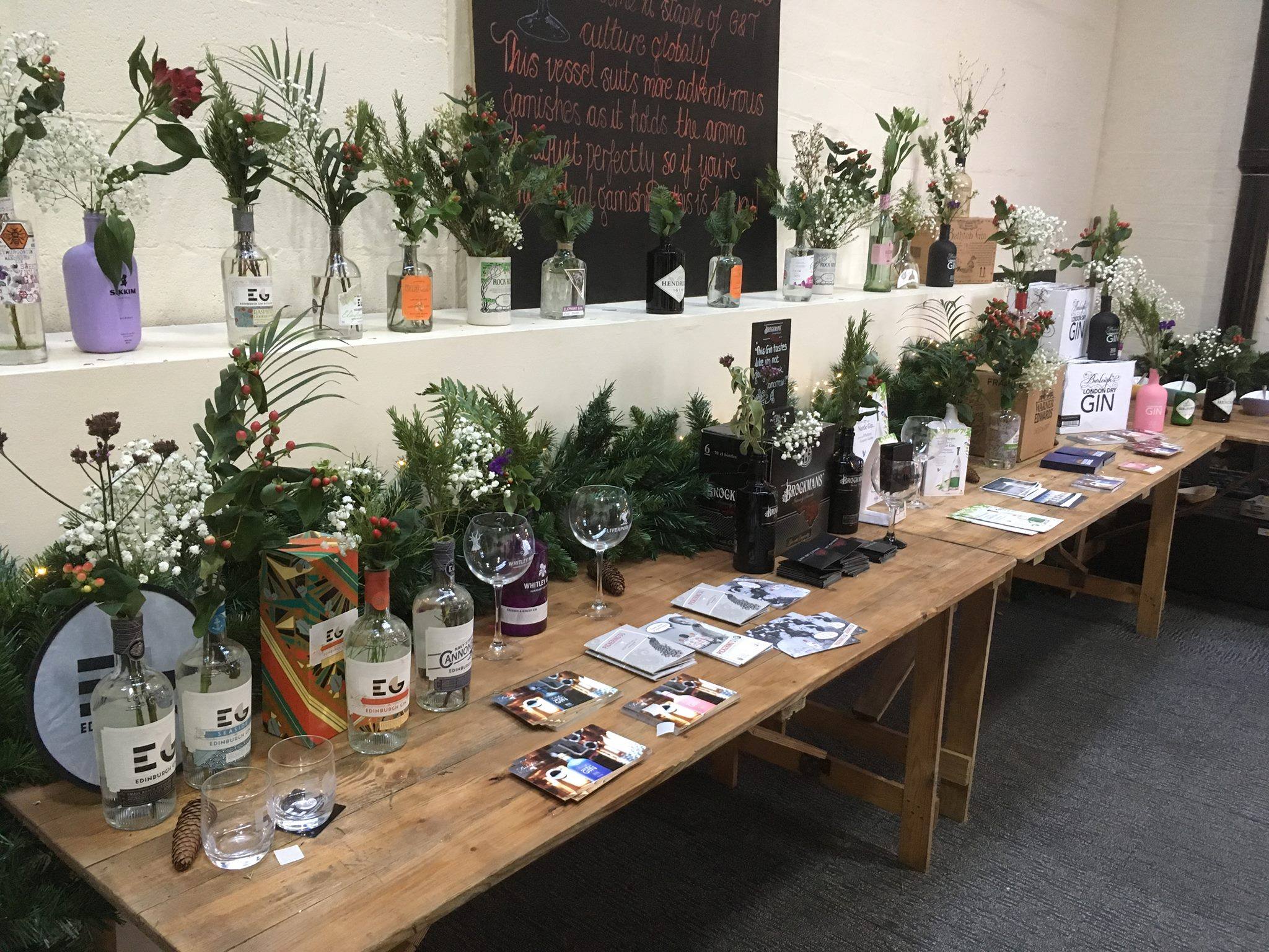 Rustic Trestle Tables Hire for Gin Fayre - BE Event Hire