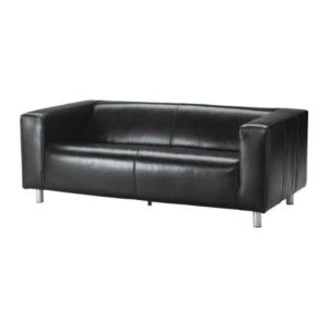 Black Sofa Hire - 3 Seater - Exhibitions, Events - BE Event Furniture Hire