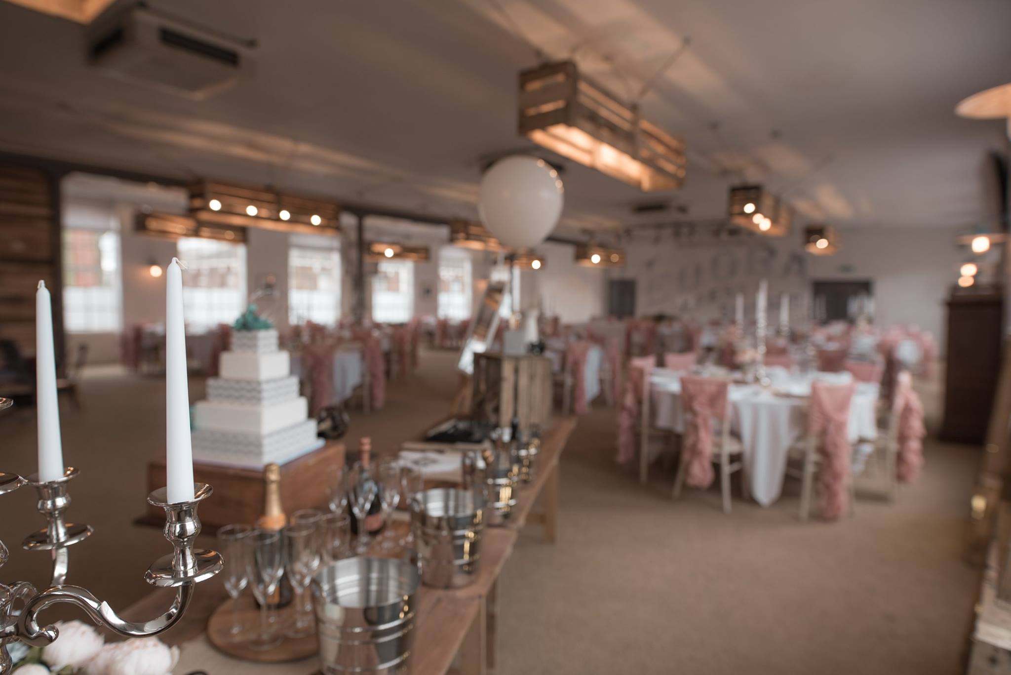 Rustic Trestle Tables at Westgate Suites - BE Event Hire