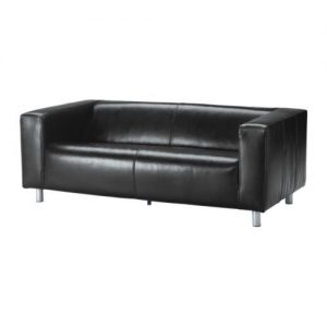 3 Seater Sofa in black - Offices, Exhibitions, Trade Stands - BE Event Hire