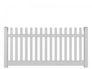 White Plastic Picket Fence for Hire - 6' x 3' - BE Event Furniture Hire