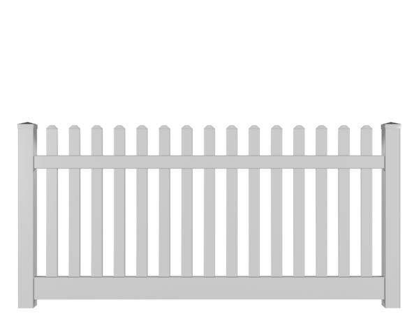 White Plastic Picket Fence for Hire - 6' x 3' - BE Event Furniture Hire