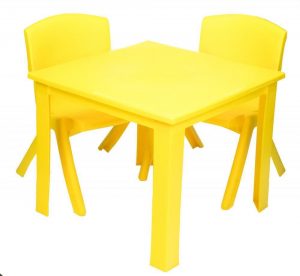 Childrens Table Hire - Yellow - BE Event Hire