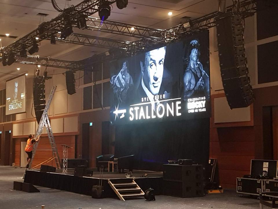 Event Equipment Hire for Sylvester Stallone - BE Event Hire