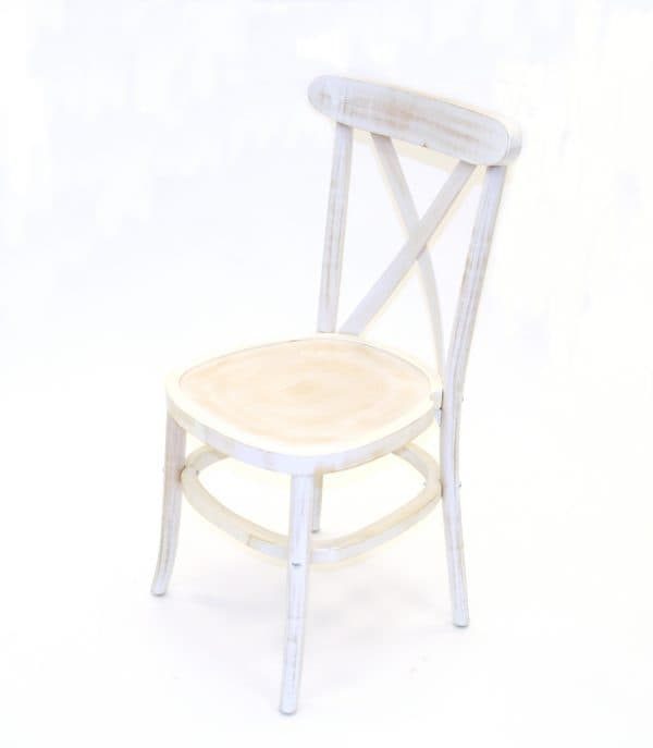 Limewash Crossback Chair Hire - Weddings, Events - BE Event Hire