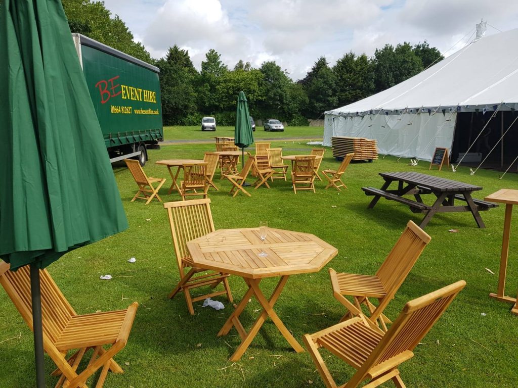 Picnic Bench Hire Herne Hill Velodrome - BE Event Hire