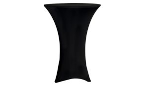 Black Stretch Table Cloth / Covers - High Tables - BE Event Hire
