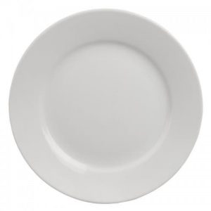 10'' Standard White Morley Wide Rimmed Plate Hire - BE Event Hire