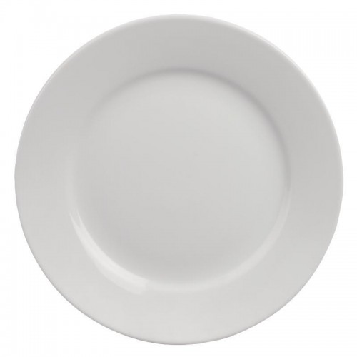 11'' Standard White Morley Wide Rimmed Plate Hire - BE Event Hire