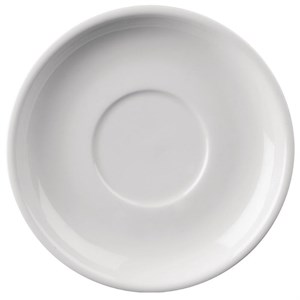 White Morley Wide Rimmed Saucer Hire - Crockery Hire - BE Event Hire