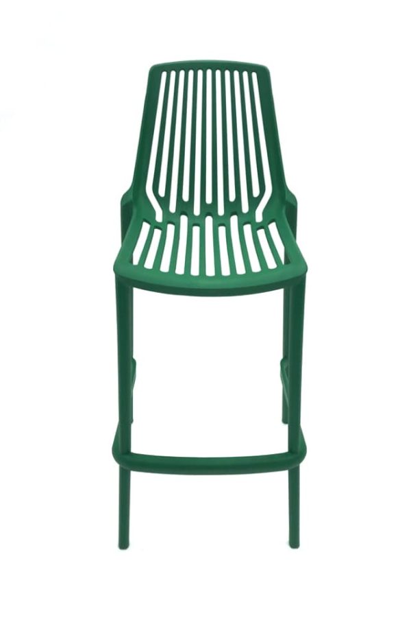 Green Porto Bar Stool Hire - Full Front - BE Event Furniture Hire