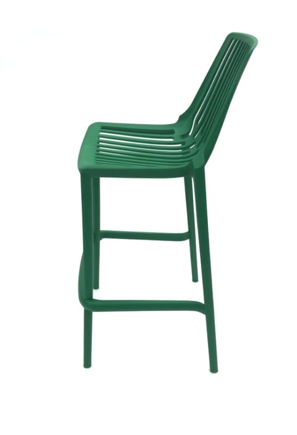 Green Porto Bar Stool Hire - Side - BE Event Furniture Hire