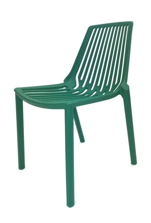 Green Plastic Stacking Chair Hire - Exhibitions, Events - BE Furniture Hire