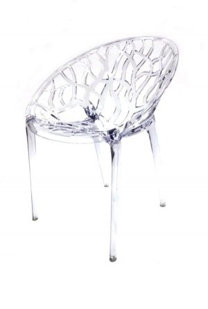 Clear Umbria Stacking Chair Hire -Tree Chair - BE Event Furniture Hire