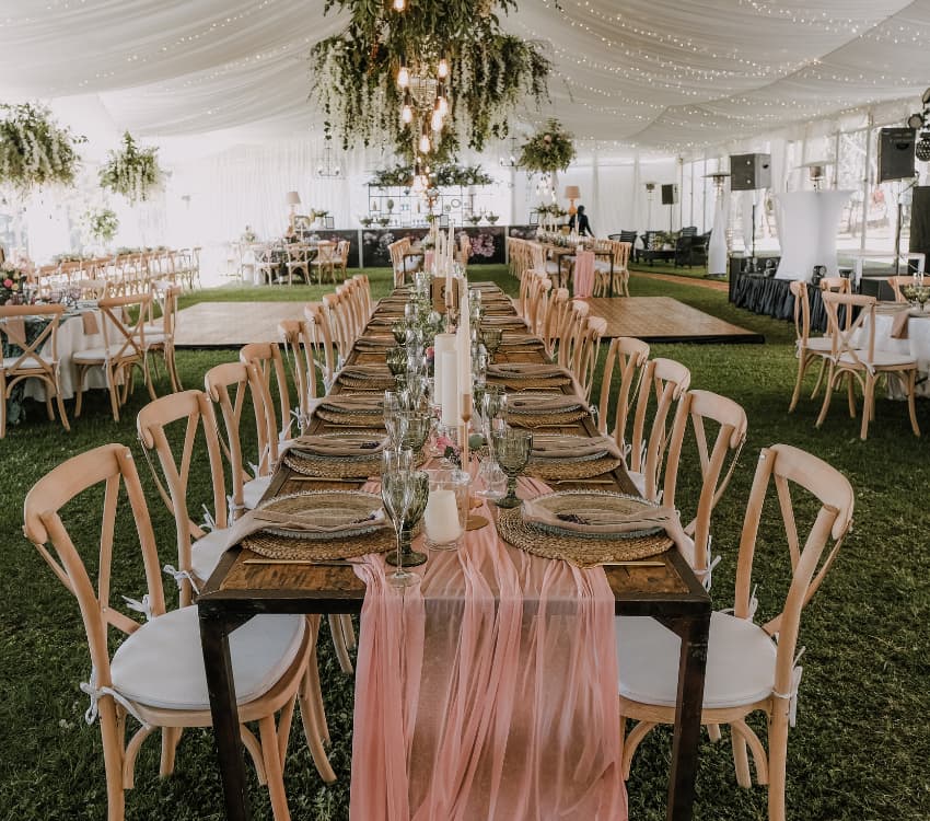 Wedding Furniture Hire Costs for 100 People - BE Event Furniture Hire