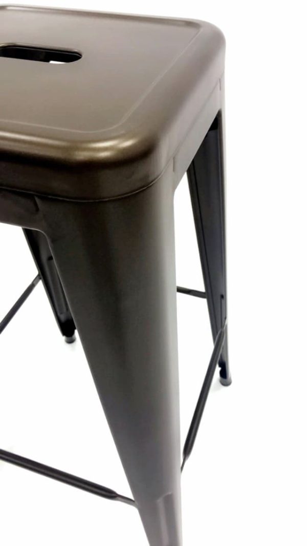 Bronze Tolix Bar Stool Hire - Seat - BE Events Furniture Hire