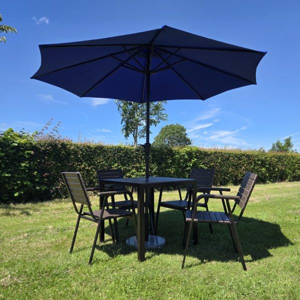 Blue Umbrella & Durawood Set