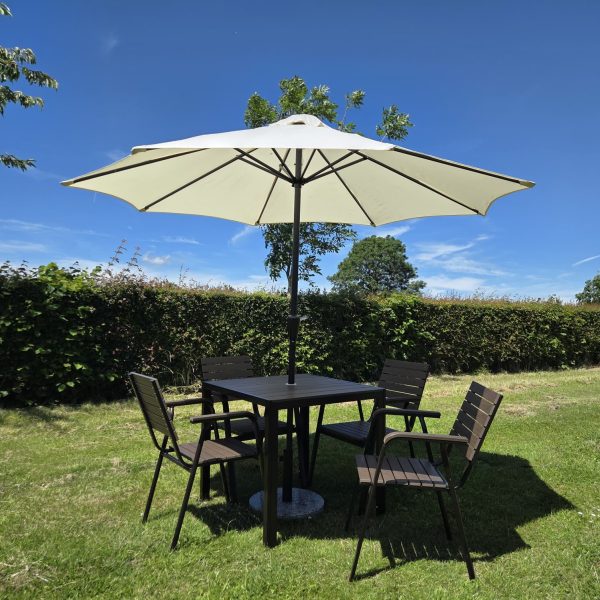 Cream Umbrella & Durawood Set Cream Umbrella & Durawood Set