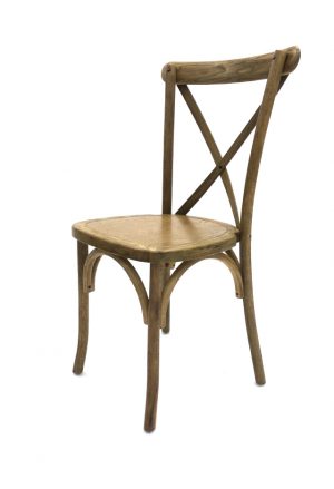 Light Oak Wooden Crossback Chairs for Hire - BE Event Hire