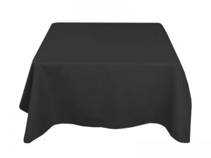 Black Table Cloth 70" x 70" - Weddings, Events - BE Event Hire