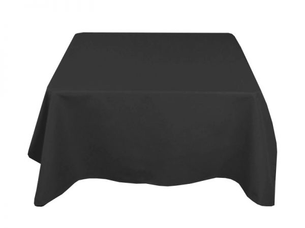 Black Table Cloth 70" x 70" - Weddings, Events - BE Event Hire