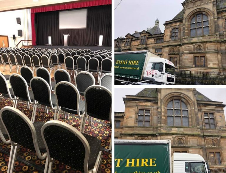 Silver Banqueting Chairs Hire & Set Up in Glasgow BE Event Hire