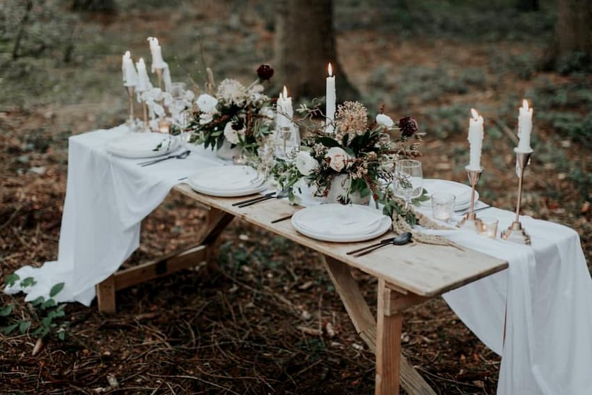 Trestle Table Hire Guide - Rustic Trestle Table - BE Event Furniture Hire