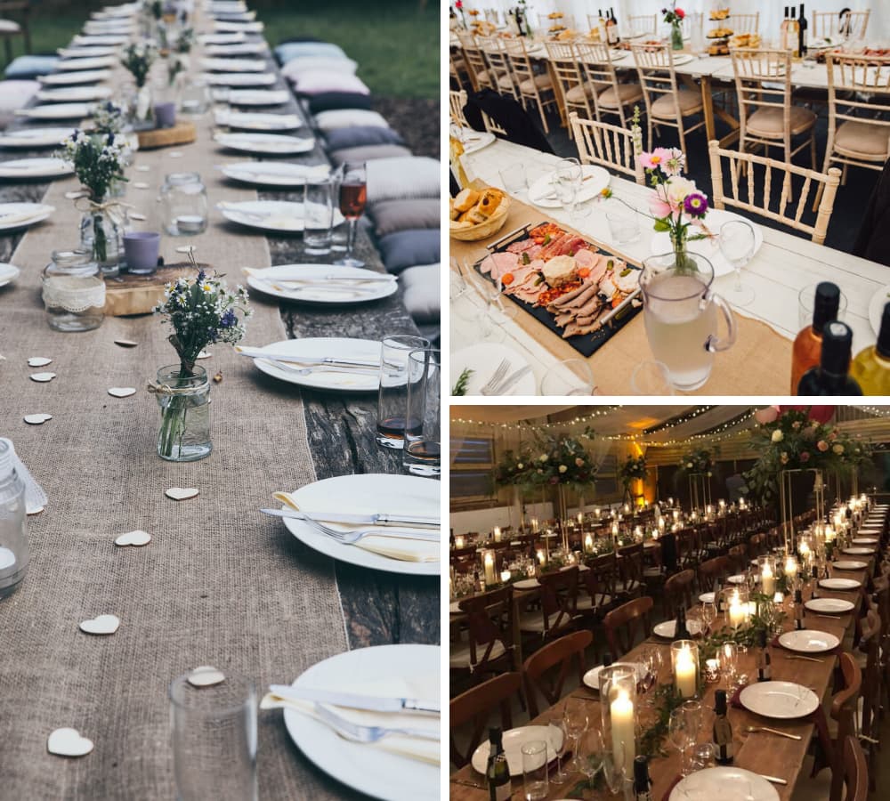 Long Table Wedding Reception, How To Set Up Long Tables For Wedding Reception