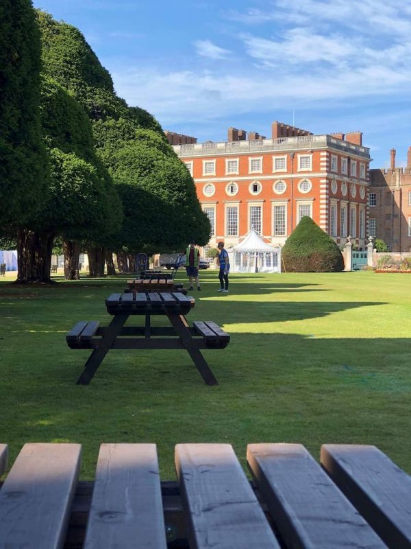 Picnic Table Bench Hire - for 4 people - Food Festival - BE Event Furniture Hire