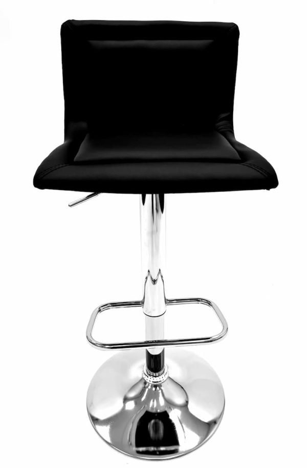 Black Leather High Stool Hire - BE Event Furniture Hire