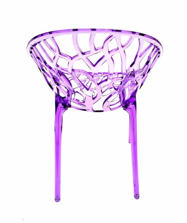 Purple Umbria Chair Hire - Back - BE Event Furniture Hire