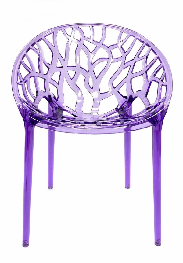 Purple Umbria Chair Hire - Front - BE Event Furniture Hire