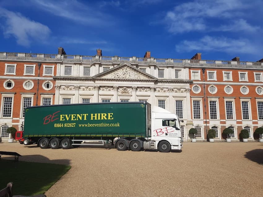 Film Location Hire Hampton Court - Chairs & Tables Hired - BE Event Furniture Hire