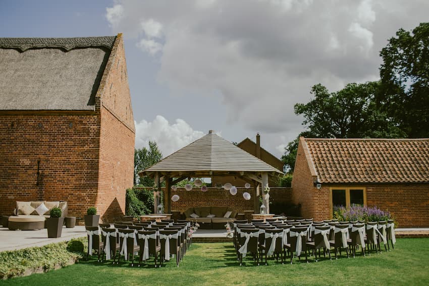 Outdoor Wedding Ceremony - Outdoor Weddings - BE Event Furniture Hire