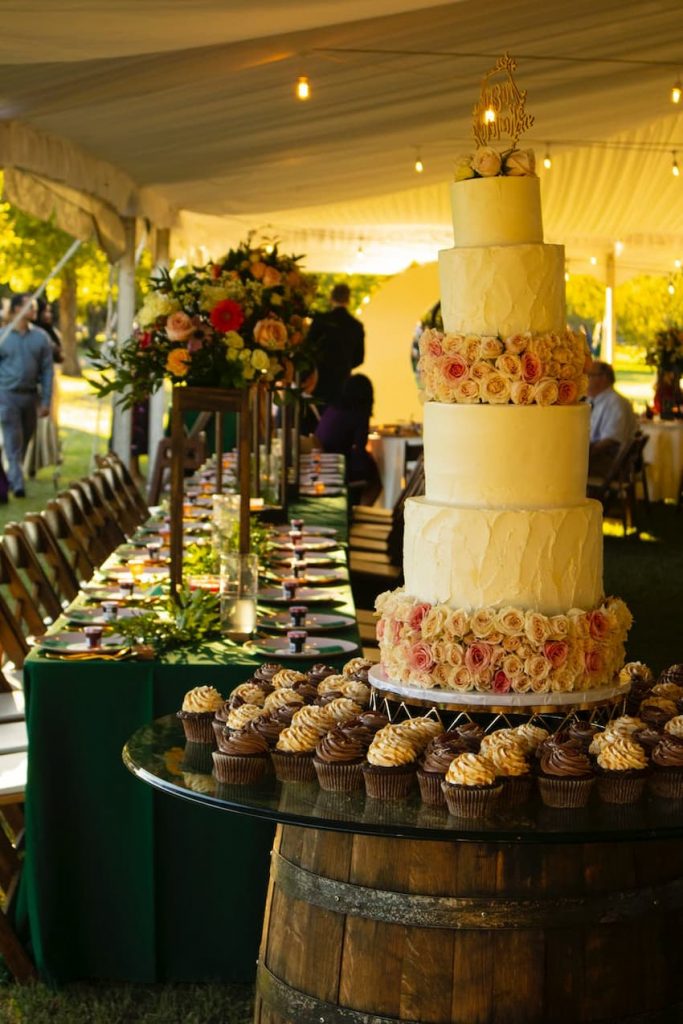 Rustic Barrel Cake Table - BE Event Furniture Hire