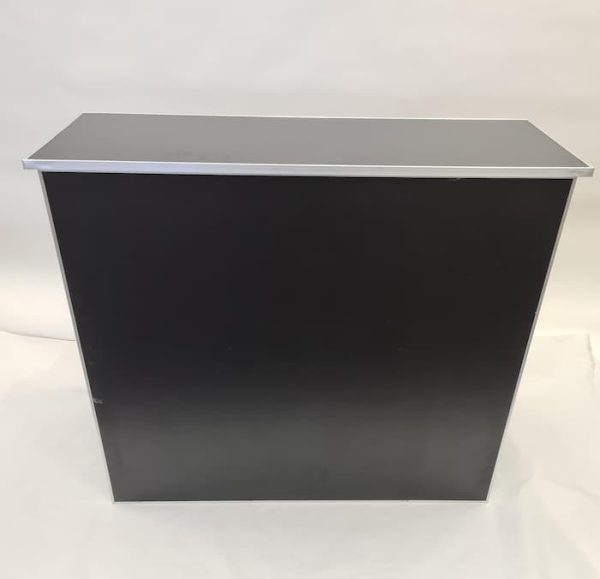 6ft Black Bar Front Hire - Event, Wedding Bar - BE Event Furniture Hire