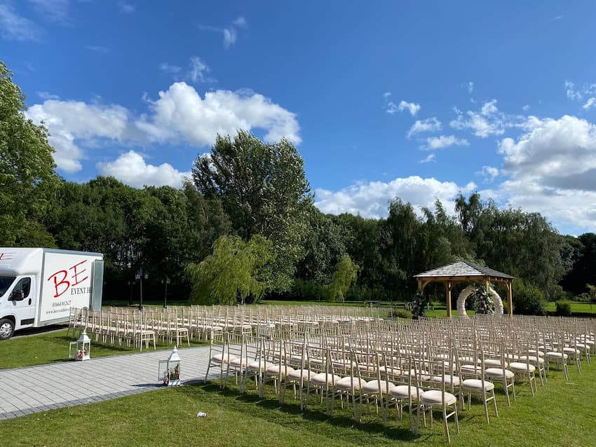 Outdoor Chair Hire for Wedding - BE Event Furniture Hire