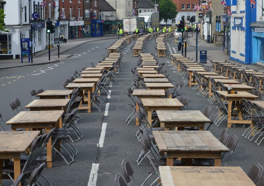 Ashby De La Zouch Street Party Furniture Hire - BE Event Furniture Hire