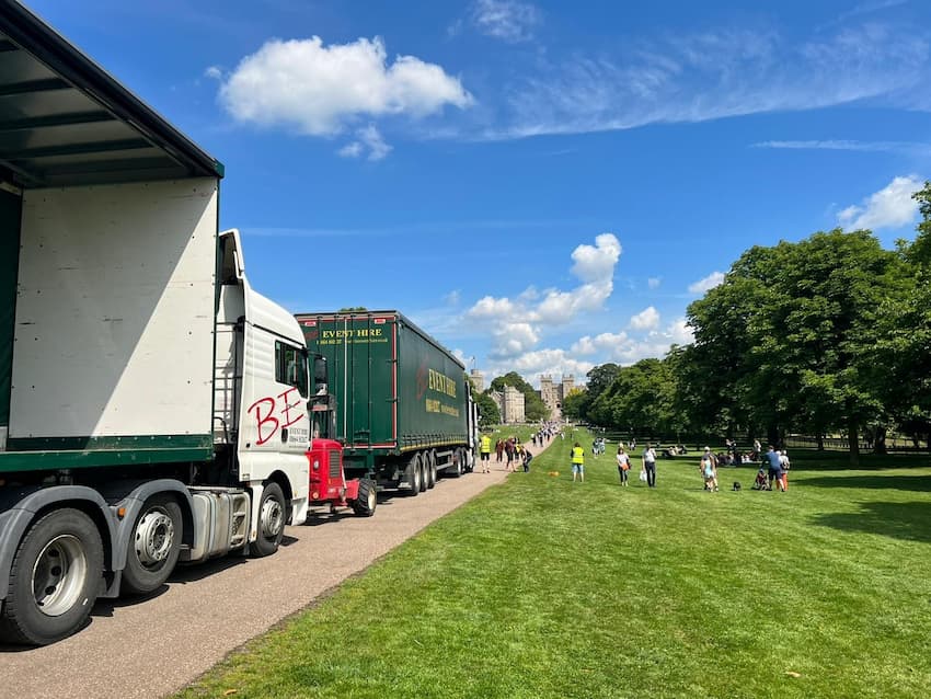 Longest Picnic Bench Attempt Windsor - BE Event Furniture Hire