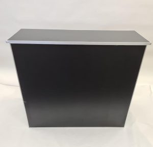 4ft Black Bar Front For Hire - Event, Wedding Bar - BE Event Furniture Hire