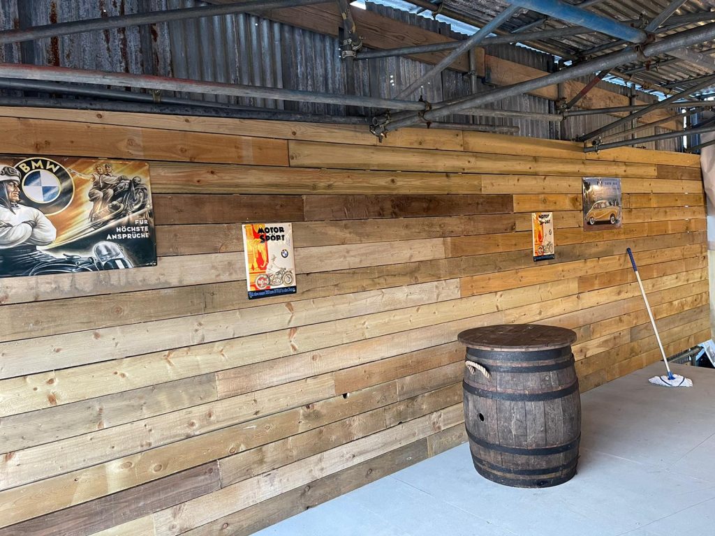 Rustic Wood Barrel Table Hire Weddings, Events BE Event Hire