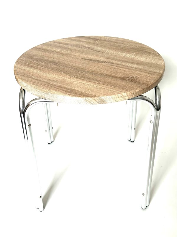 Round Light Wood Bistro Table Hire Bistro Style BE Event Hire