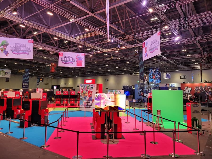 EGX Expo Stretch Barriers at ExCel London - BE Event Furniture Hire