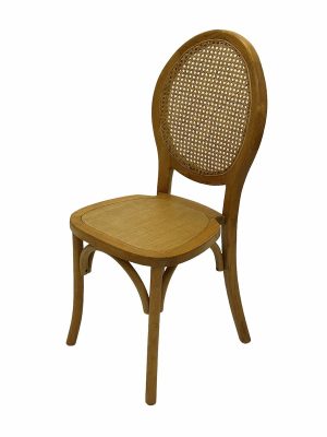 Cane Back Wooden Chair - Weddings and Events - BE Event Furniture Hire