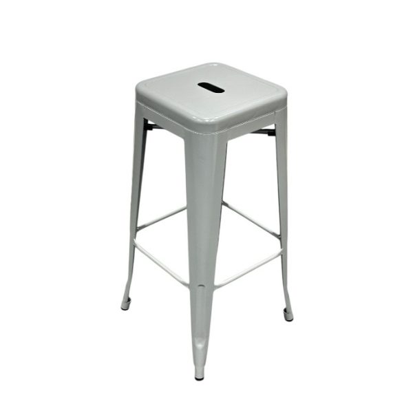 Grey Tolix Bar Stool Hire BE Furniture Hire