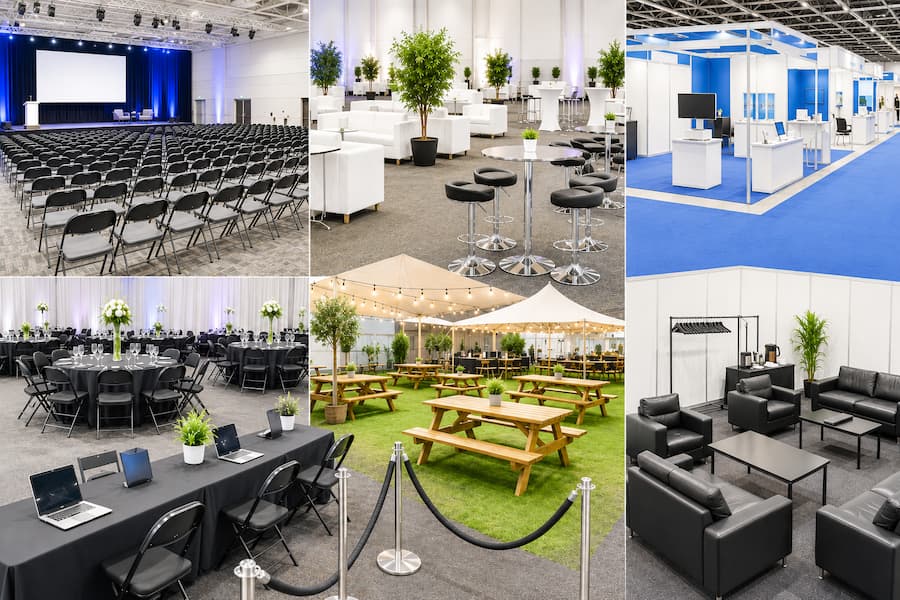 Furniture Hire Across Multiple Event Zones - BE Event Hire