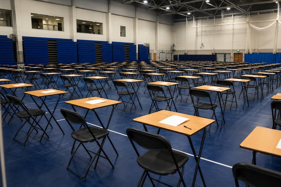Temporary Furniture For School Exam Halls - BE Event Hire