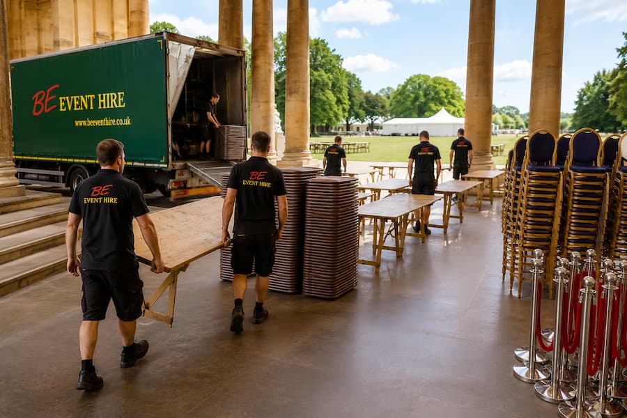 Furniture Hire For Event Build Up and Breakdown - BE Event Hire